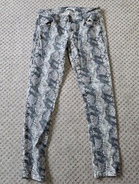 CAbi Snakeskin Print Jeans